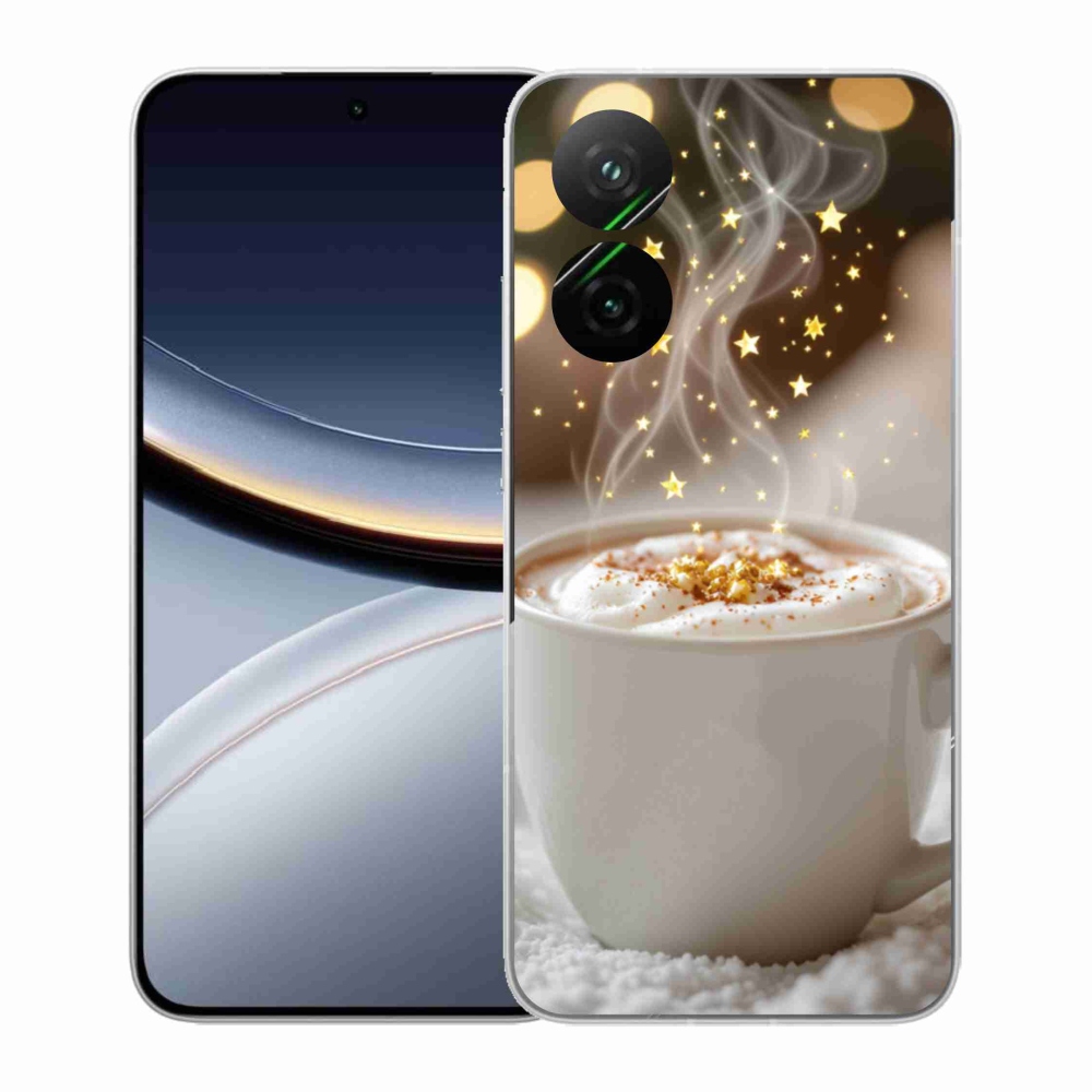 Gél borítás mmCase a Xiaomi Poco F7 5G számára - Karácsonyi forró ital