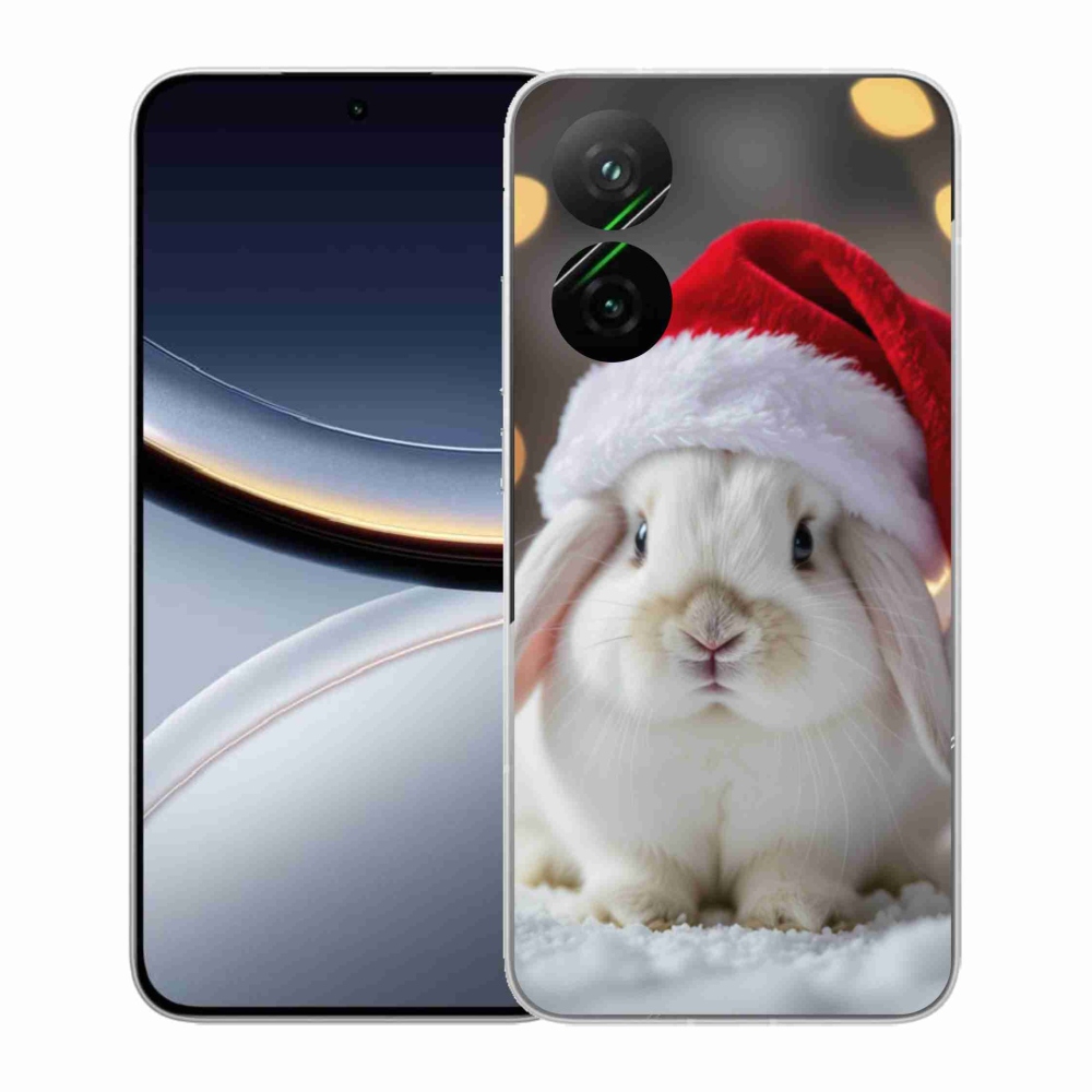 Gél borítás mmCase a Xiaomi Poco F7 5G számára - karácsonyi nyúl