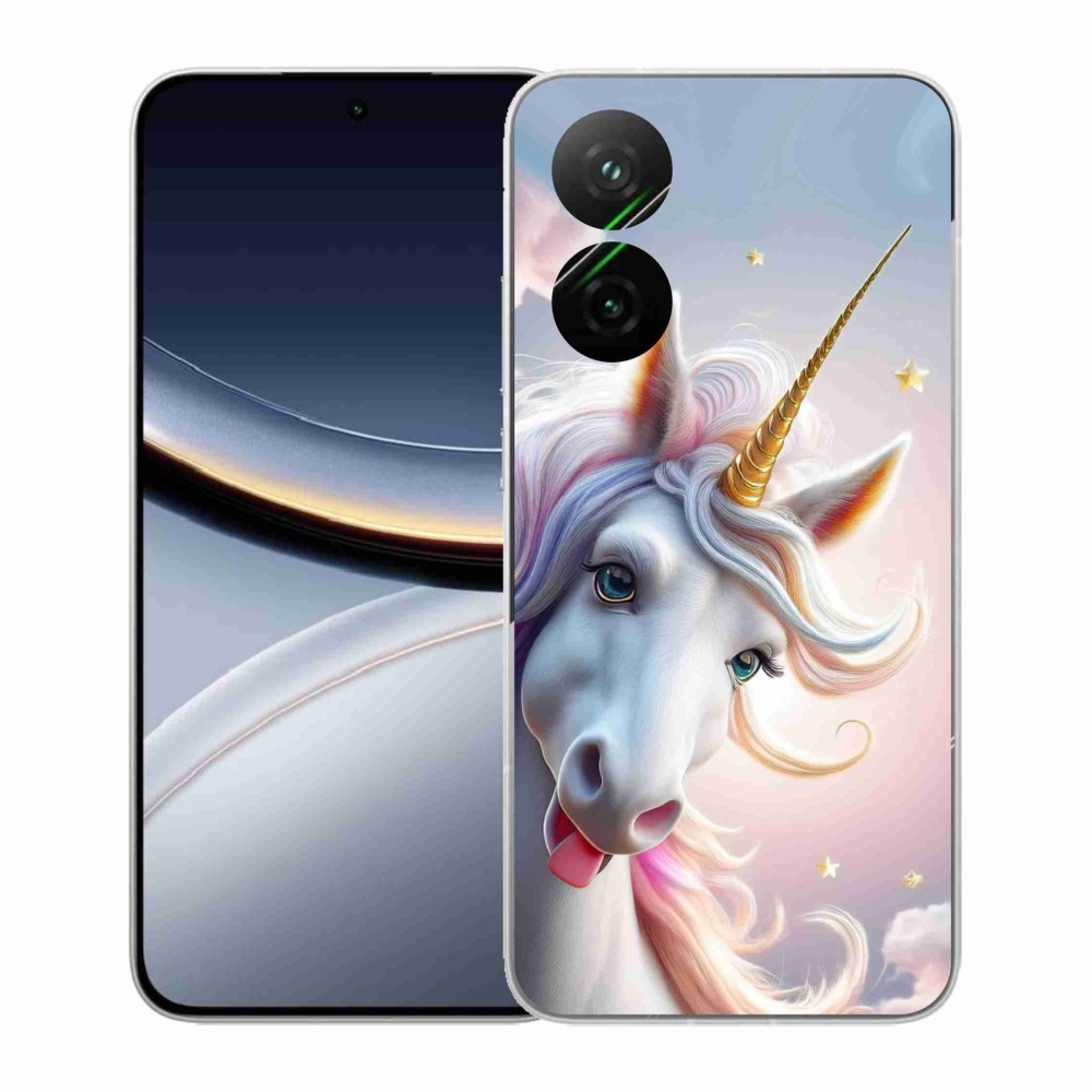 Gél borítás mmCase a Xiaomi Poco F7 5G számára - vidám egyszarvú