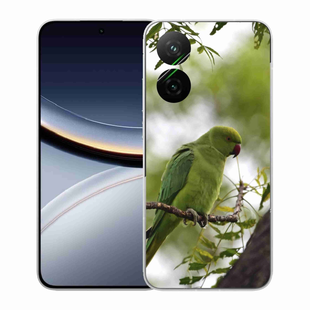 Gél borítás mmCase a Xiaomi Poco F7 5G-hez - zöld papagáj