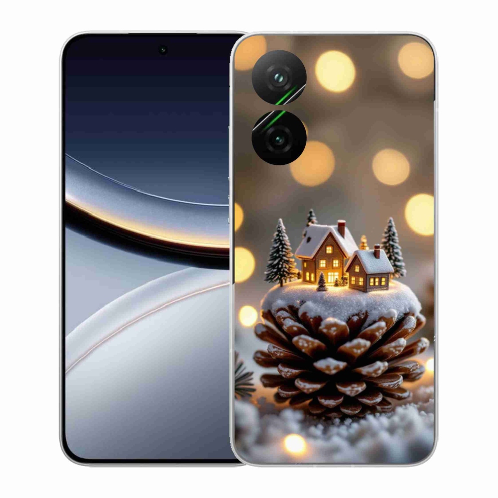 Gél borítás mmCase a Xiaomi Poco F7 5G számára - téli falu