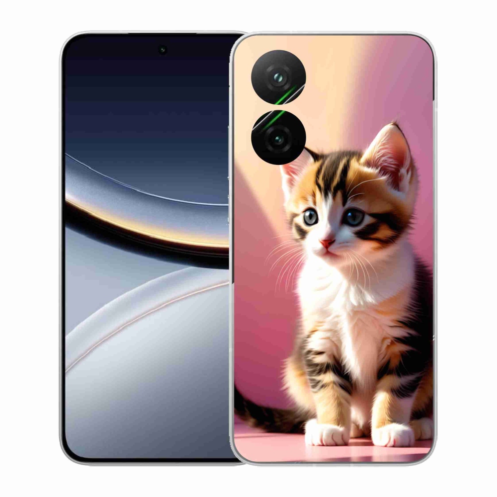 Gél borítás mmCase a Xiaomi Poco F7 5G számára - kíváncsi cica 2