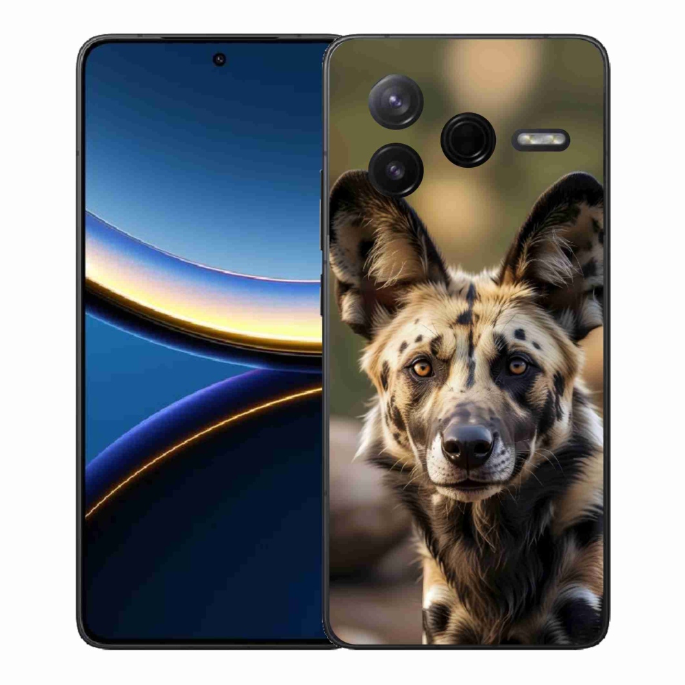 Gél borítás mmCase a Xiaomi Poco F7 Pro számára - afrikai vadkutya