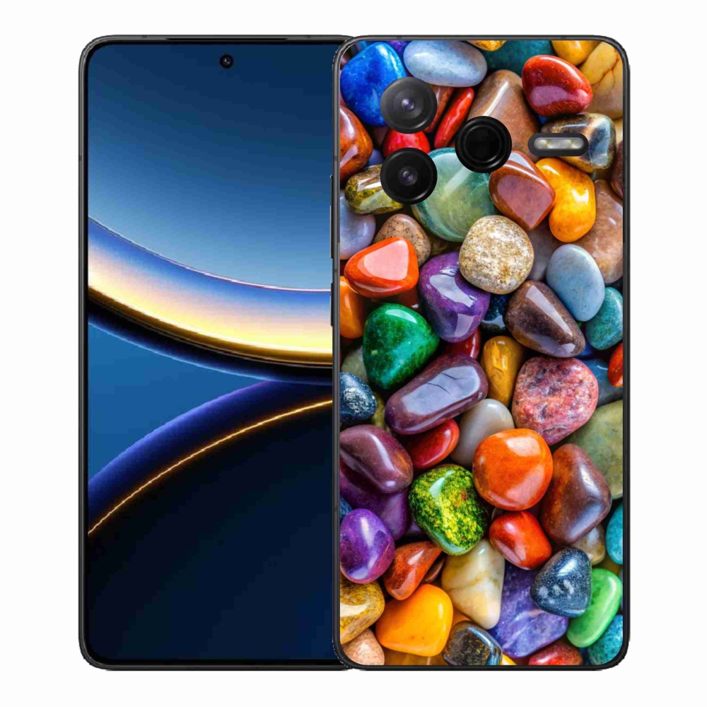 Gél borítás mmCase a Xiaomi Poco F7 Pro számára - színes strasszkövek