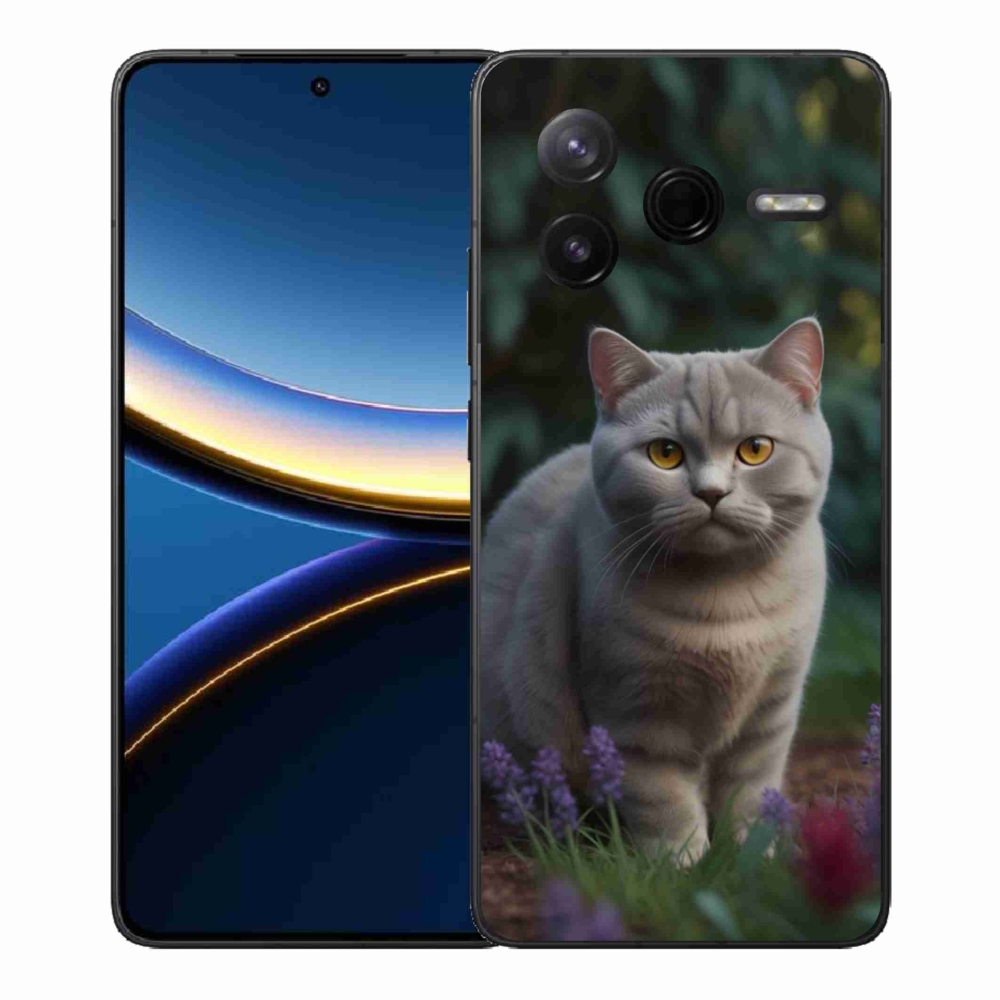 Gél borítás mmCase a Xiaomi Poco F7 Pro számára - brit macska