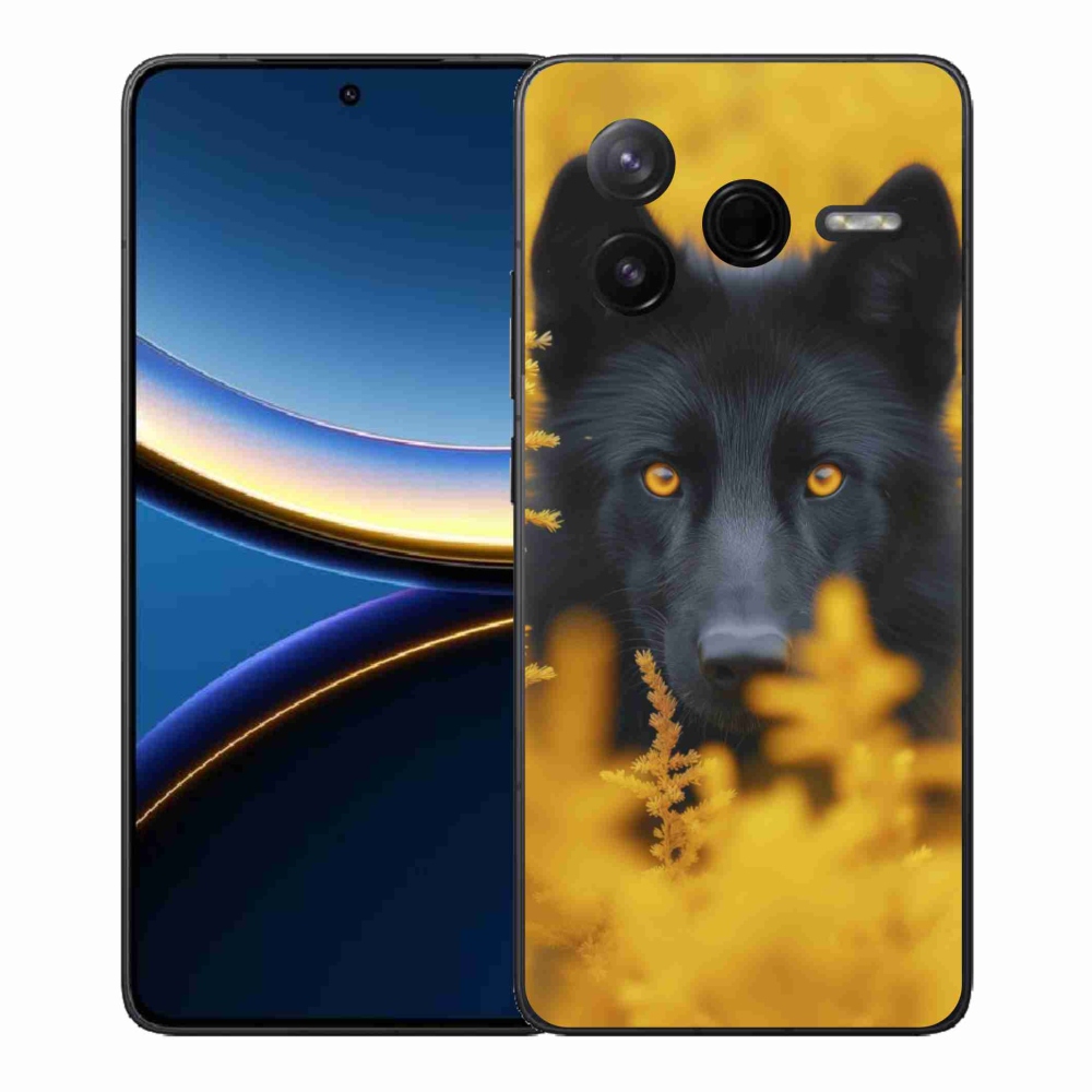 Gél borítás mmCase a Xiaomi Poco F7 Pro számára - fekete farkas 2