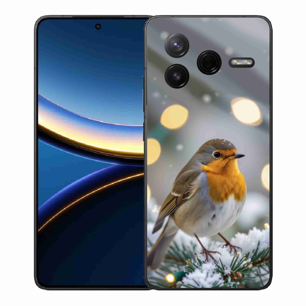Gél borítás mmCase a Xiaomi Poco F7 Pro számára - piros télen