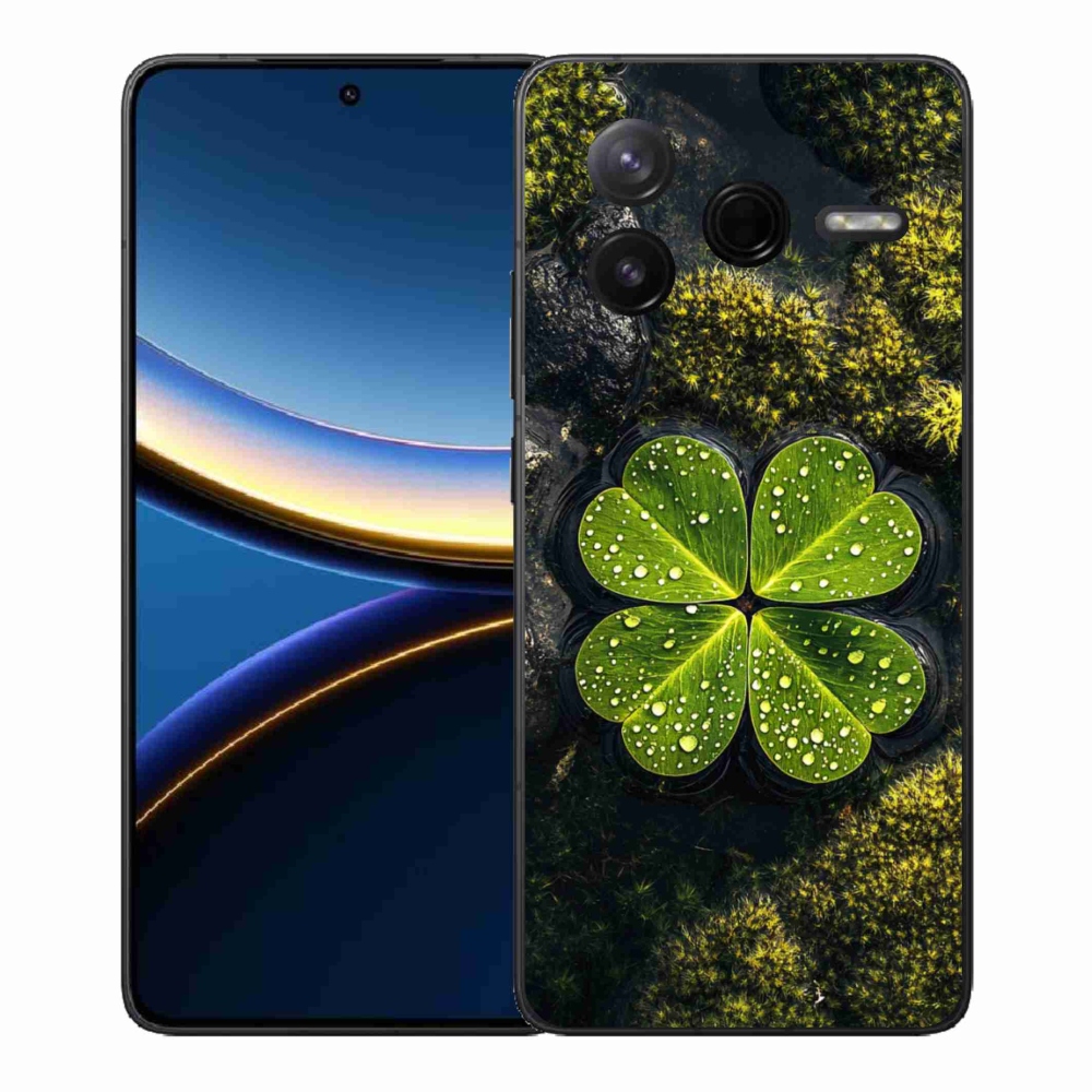 Gél borítás mmCase a Xiaomi Poco F7 Pro számára - négylevelű lóhere