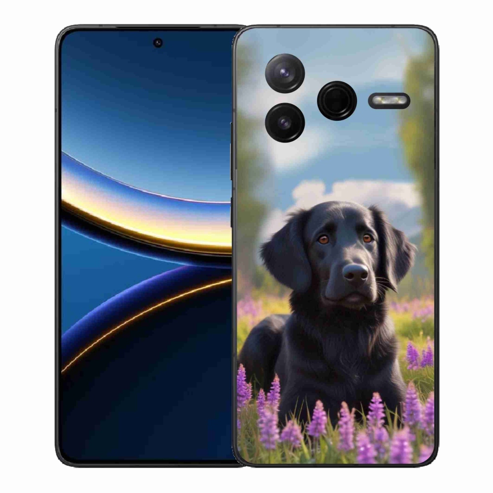 Gél borítás mmCase a Xiaomi Poco F7 Pro készülékhez - elegáns fekete retriever