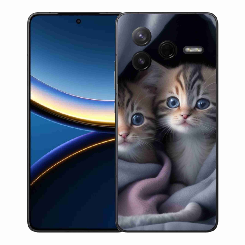 Gél borítás mmCase a Xiaomi Poco F7 Pro számára - cat duo 2