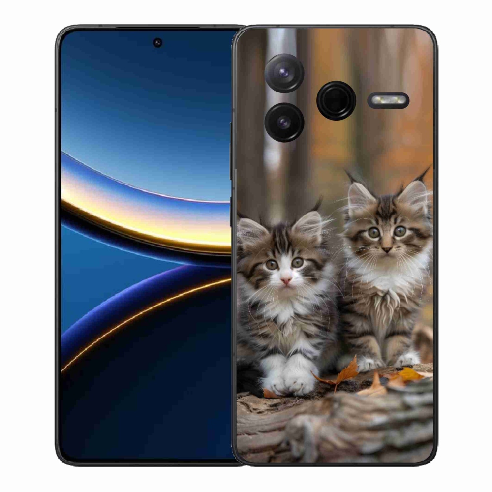 Gél borítás mmCase a Xiaomi Poco F7 Pro számára - cat duo 3