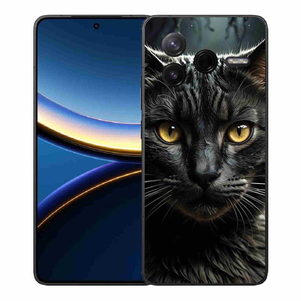 Gél borítás mmCase a Xiaomi Poco F7 Pro számára - macskaszem 3