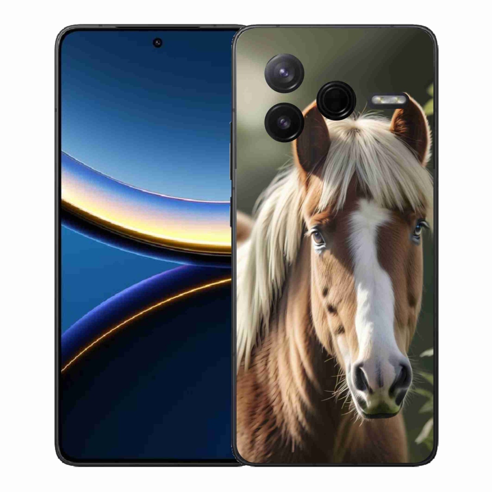 Gél borítás mmCase a Xiaomi Poco F7 Pro számára - ló könnyű sörénnyel