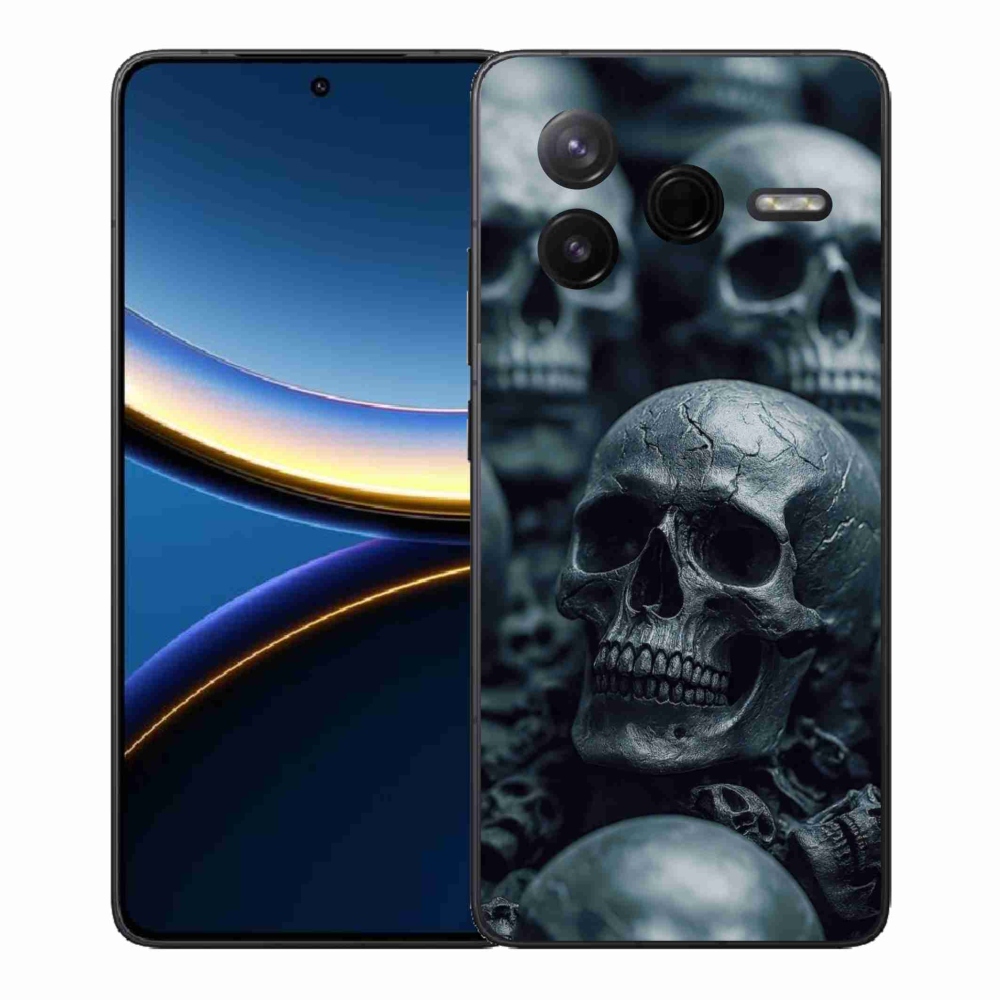 Gél borítás mmCase a Xiaomi Poco F7 Pro számára - koponya 2