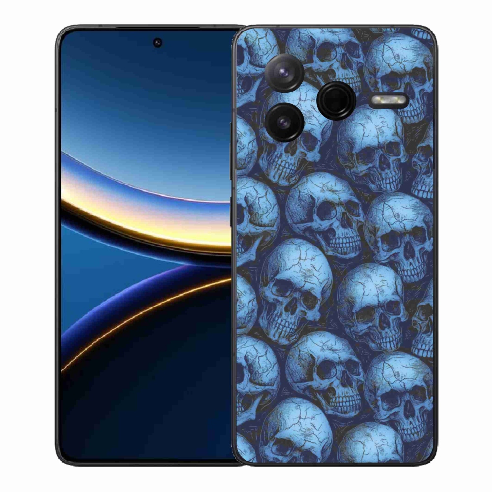 Gél borítás mmCase a Xiaomi Poco F7 Pro számára - koponyák