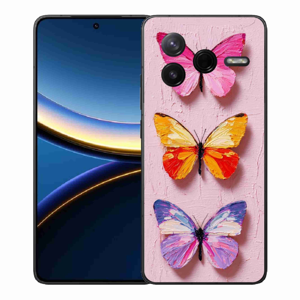 Gél borítás mmCase a Xiaomi Poco F7 Pro számára - pillangó szentháromság