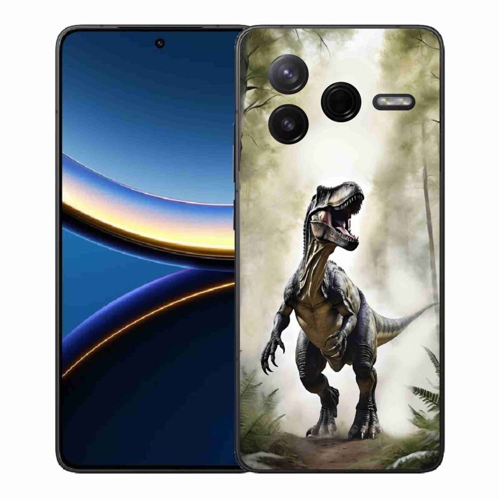 Gél borítás mmCase a Xiaomi Poco F7 Pro számára - dühös T-Rex