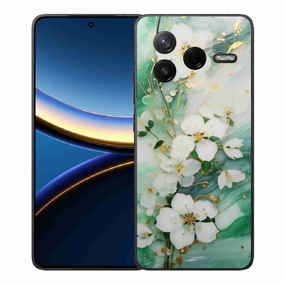 Gél borítás mmCase a Xiaomi Poco F7 Pro számára - finom virágok