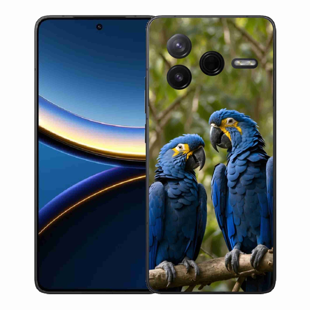 Gél borítás mmCase a Xiaomi Poco F7 Pro számára - papagáj duó