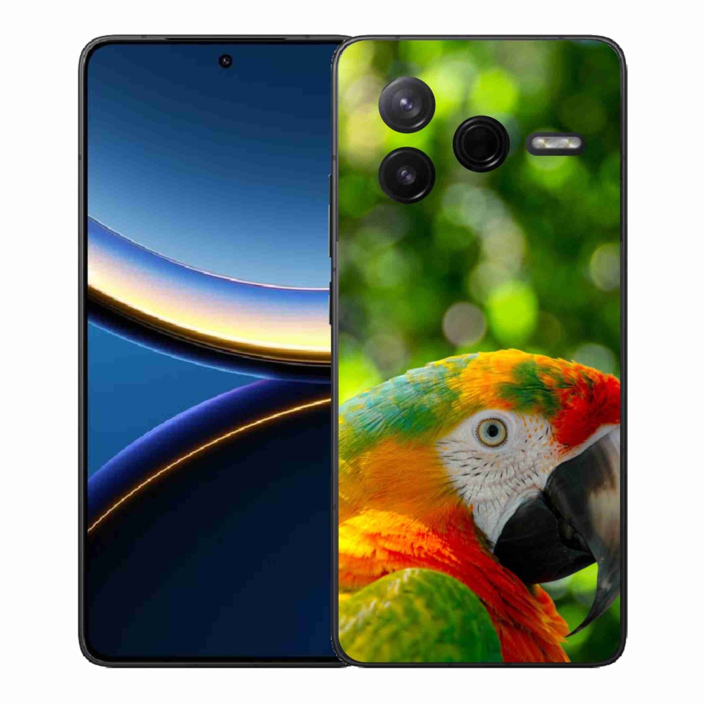 Gél borítás mmCase a Xiaomi Poco F7 Pro számára - papagáj ara 3