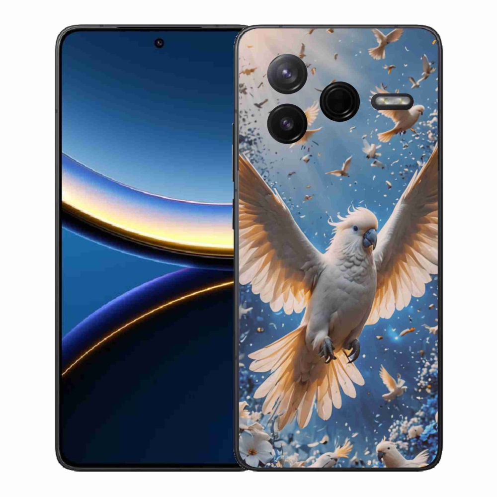 Gél borítás mmCase a Xiaomi Poco F7 Pro számára - papagáj kakadu