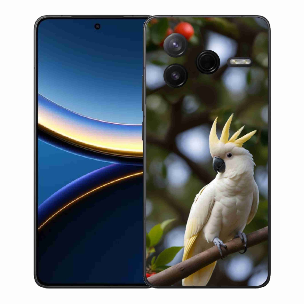 Gél borítás mmCase a Xiaomi Poco F7 Pro számára - papagáj kakadu 3