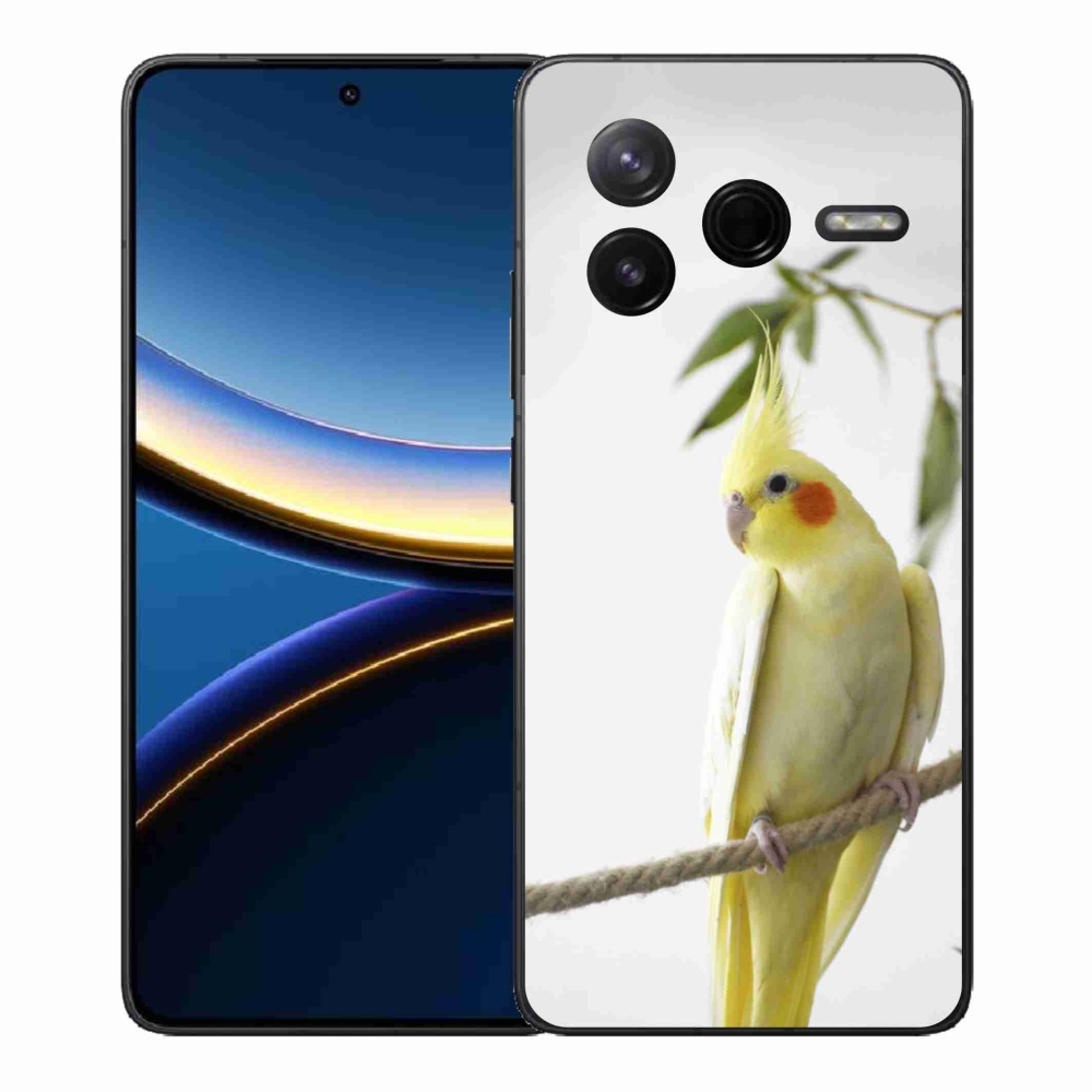 Gél borítás mmCase a Xiaomi Poco F7 Pro számára - papagáj korela chocholatá