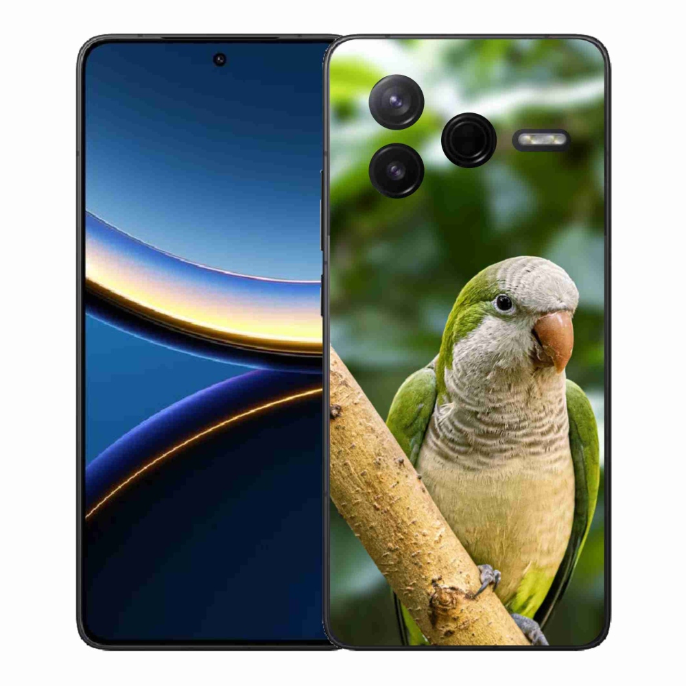 Gél borítás mmCase a Xiaomi Poco F7 Pro készülékhez - papagáj