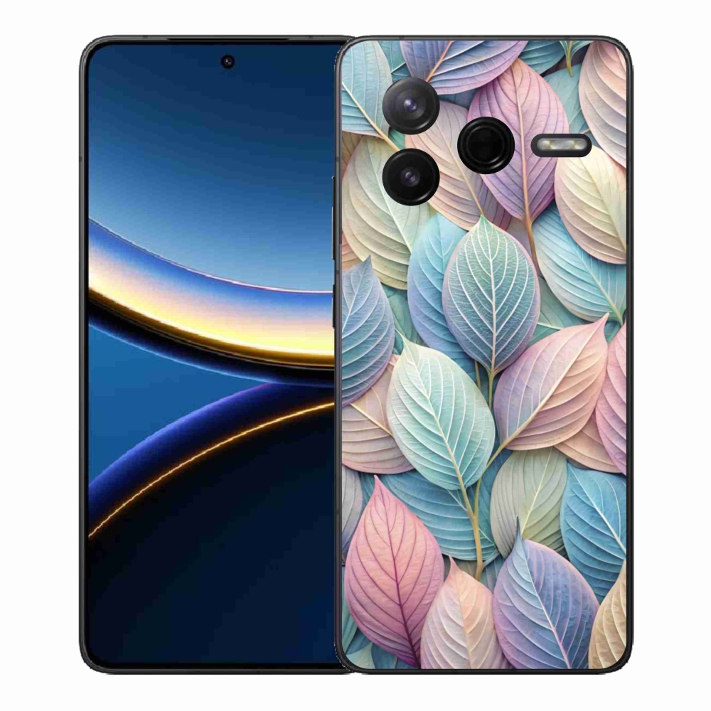 Gél borítás mmCase a Xiaomi Poco F7 Pro számára - pasztell levelek