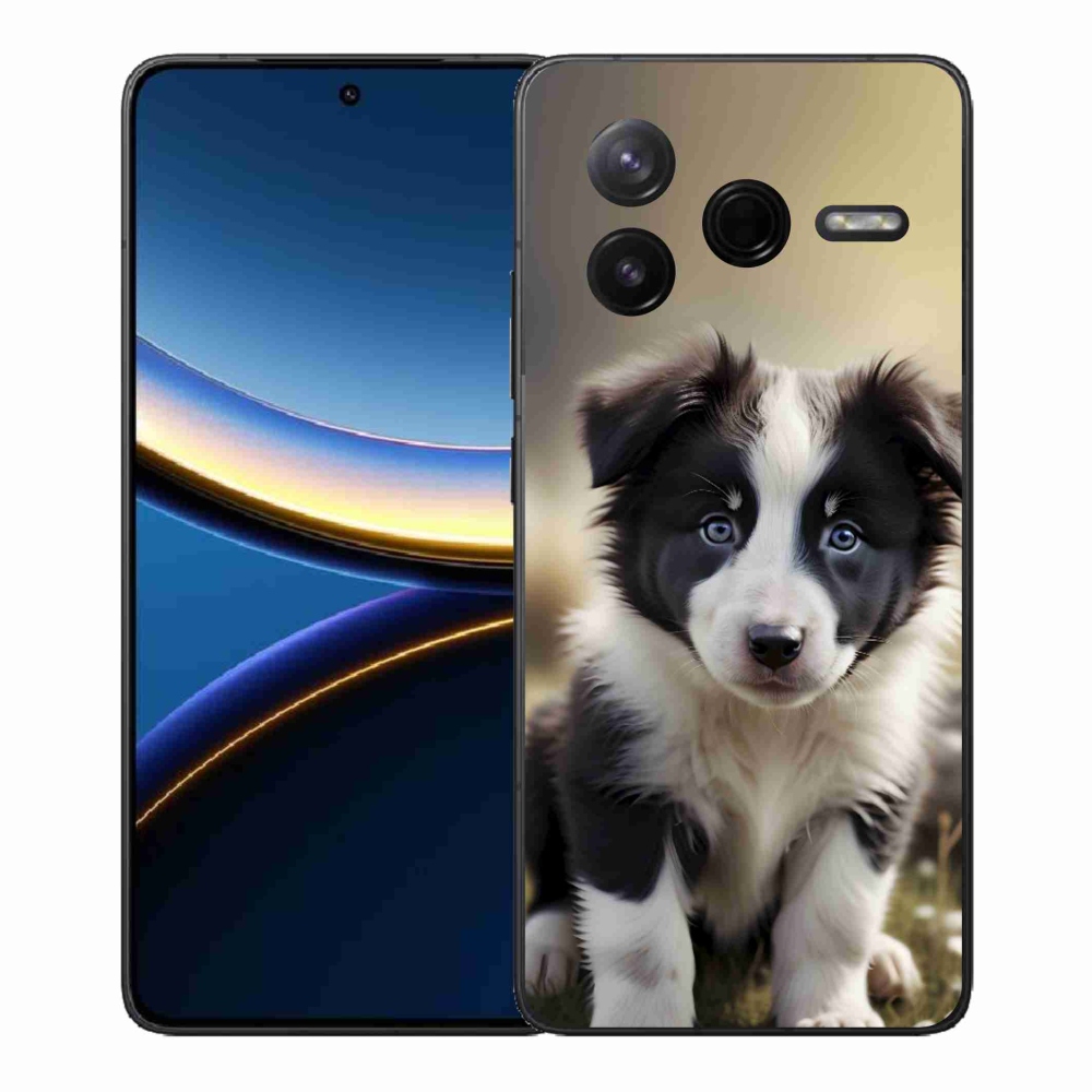 Gél borítás mmCase a Xiaomi Poco F7 Pro számára - aranyos border collie