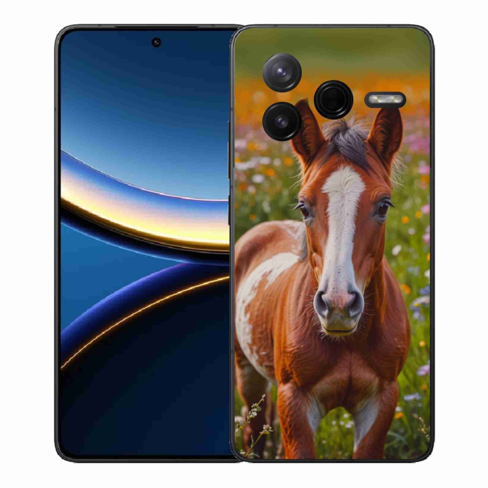 Gél borítás mmCase a Xiaomi Poco F7 Pro számára - aranyos csikó