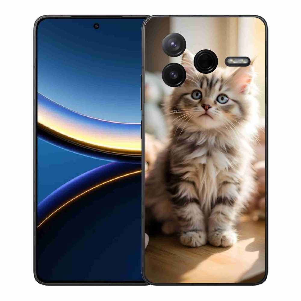 Gél borítás mmCase a Xiaomi Poco F7 Pro számára - aranyos cica 10