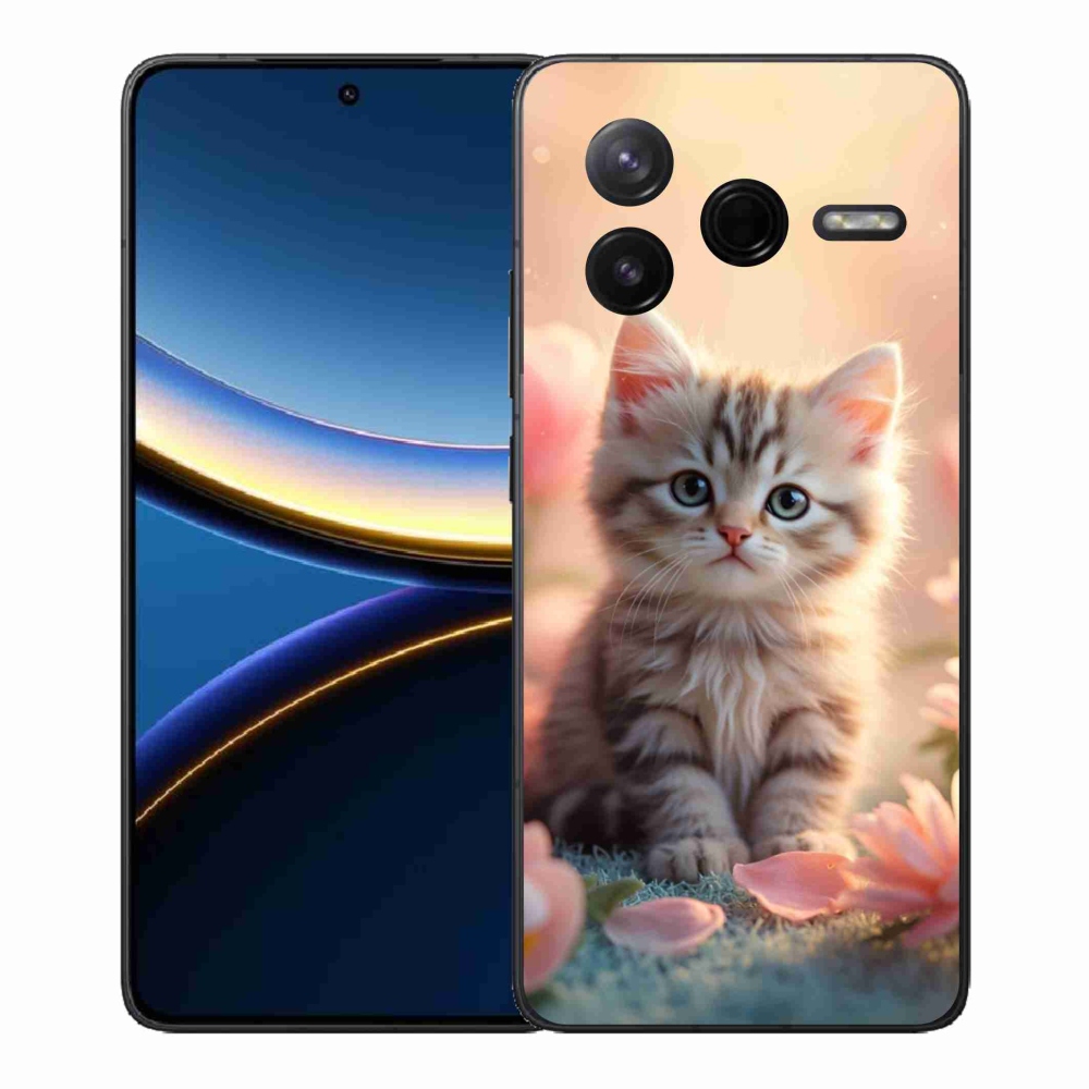 Gél borítás mmCase a Xiaomi Poco F7 Pro számára - aranyos cica 8