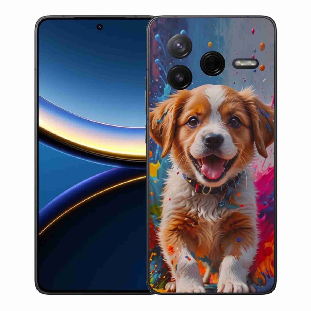 Gél borítás mmCase a Xiaomi Poco F7 Pro számára - aranyos kiskutya 3