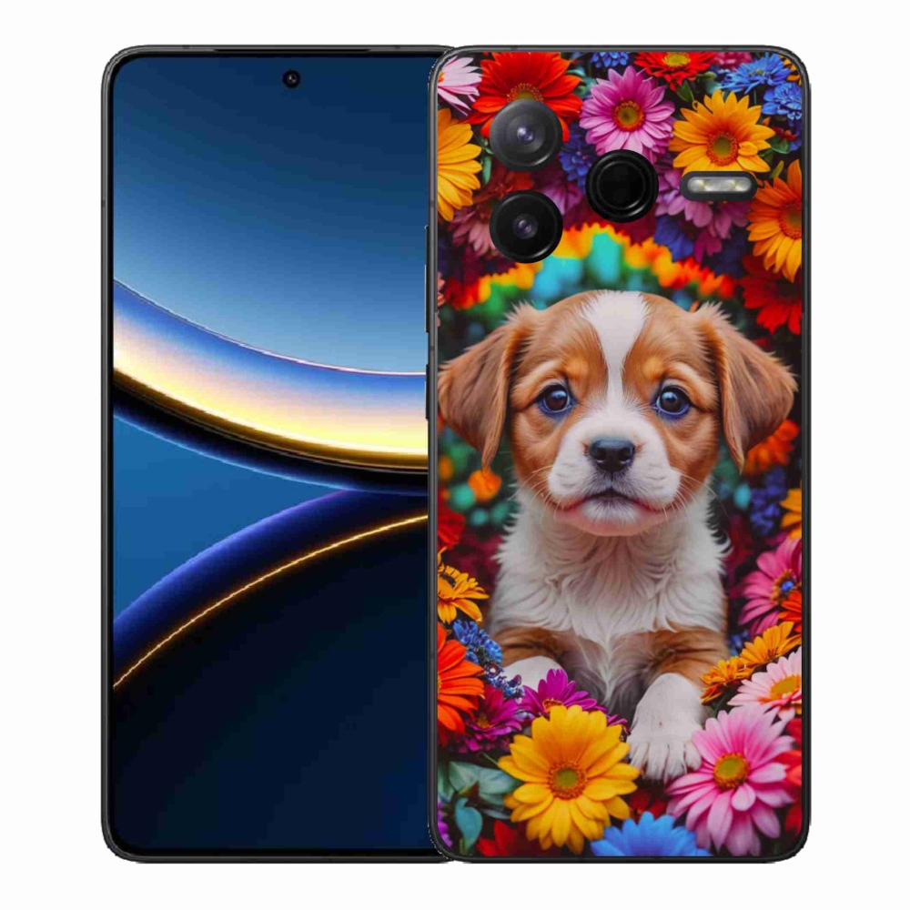 Gél borítás mmCase a Xiaomi Poco F7 Pro számára - aranyos kiskutya