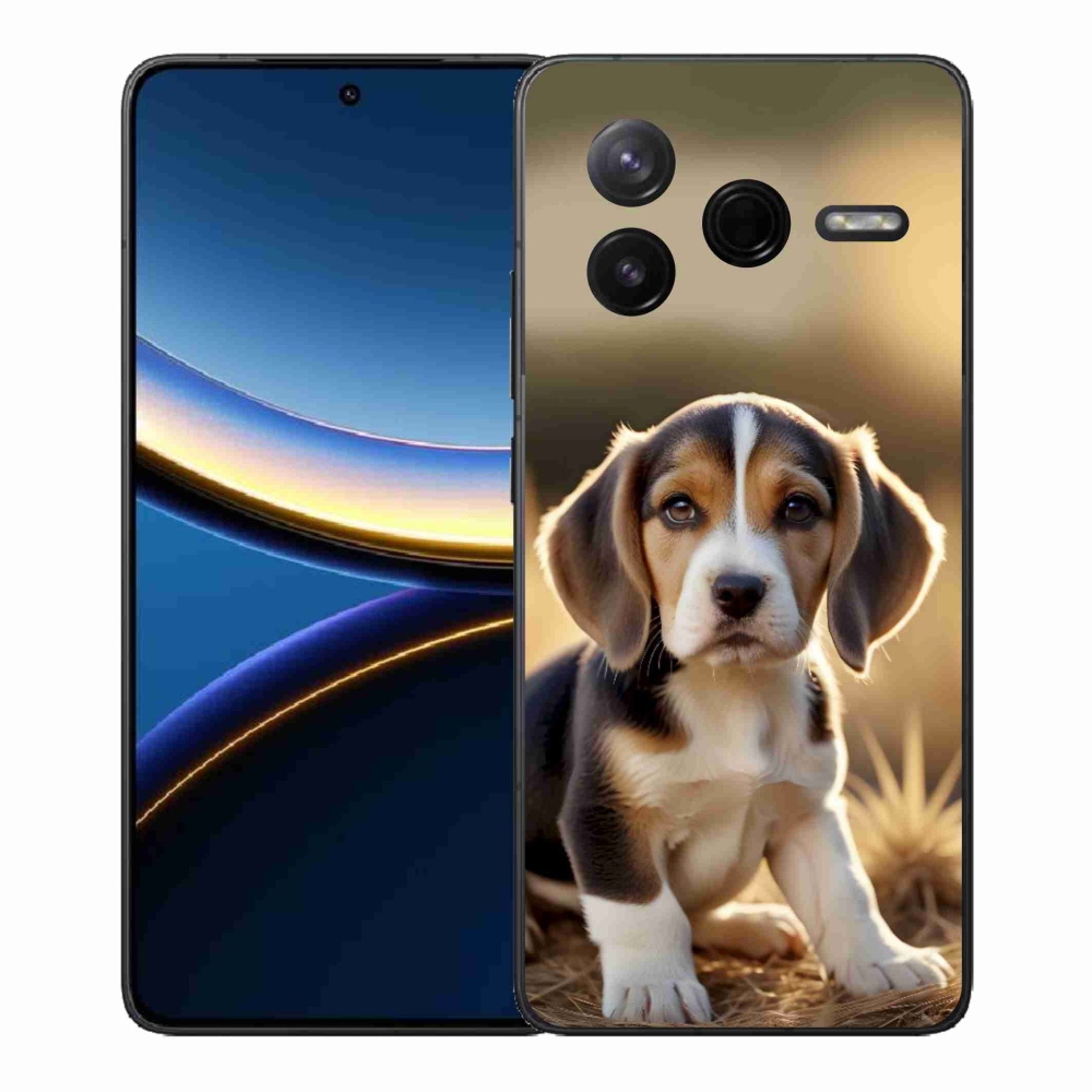Gél borítás mmCase a Xiaomi Poco F7 Pro számára - aranyos beagle