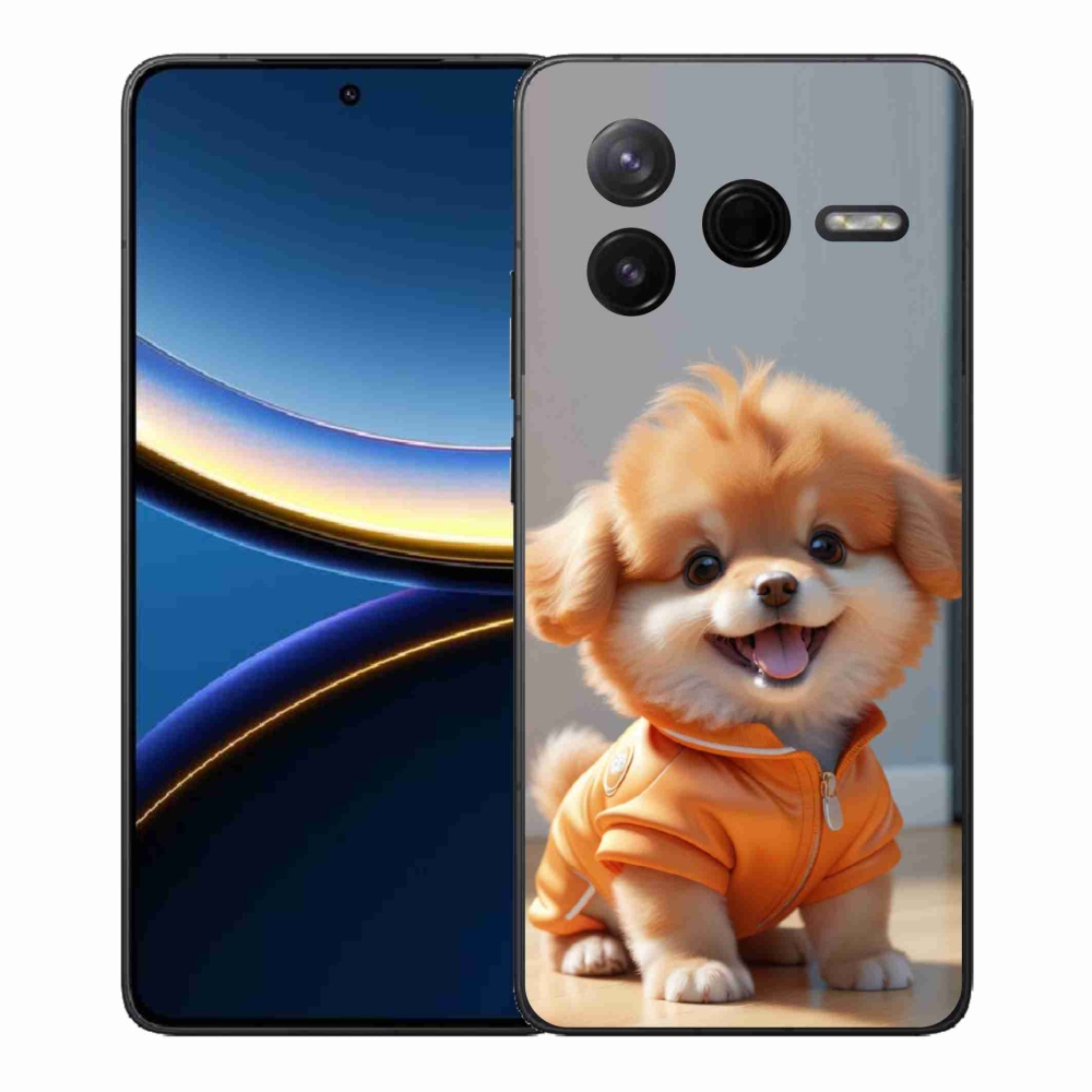 Gél borítás mmCase a Xiaomi Poco F7 Pro számára - aranyos pomerániai pulóverben