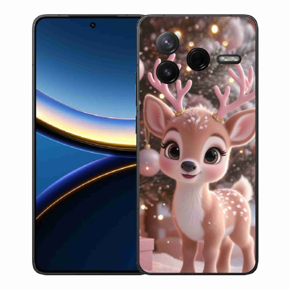 Gél borítás mmCase a Xiaomi Poco F7 Pro számára - aranyos rénszarvas