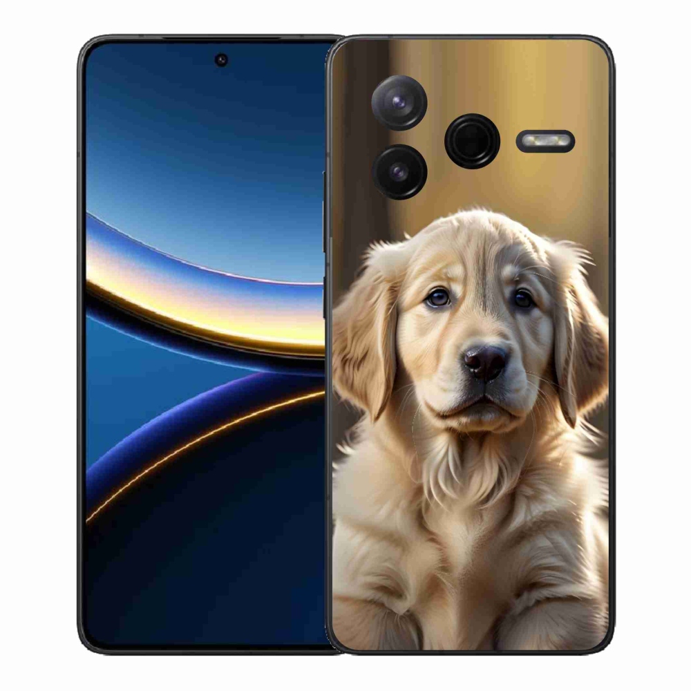 Gél borítás mmCase a Xiaomi Poco F7 Pro számára - aranyos arany retriever
