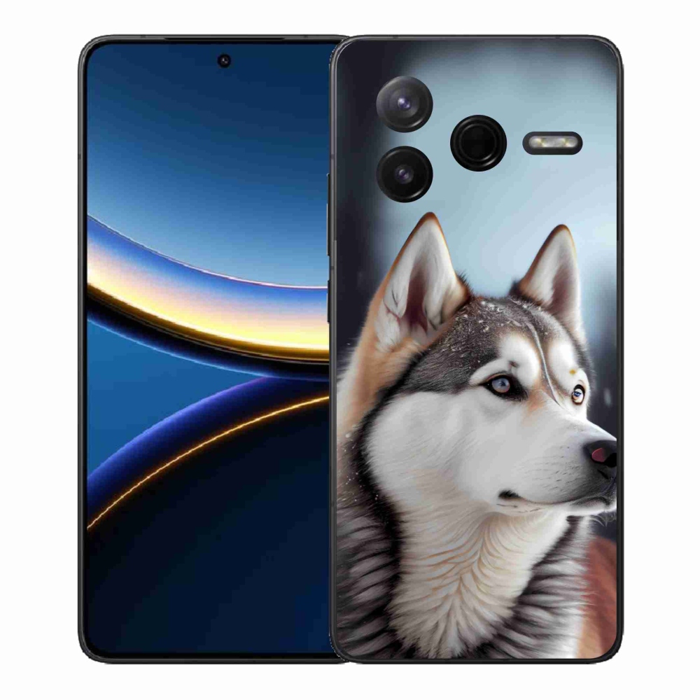 Gél borítás mmCase a Xiaomi Poco F7 Pro számára - Szibériai husky