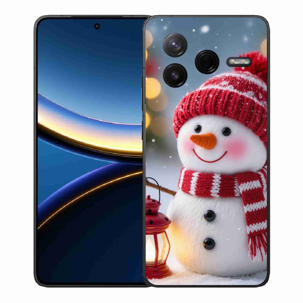 Gél borítás mmCase a Xiaomi Poco F7 Pro számára - hóember 2
