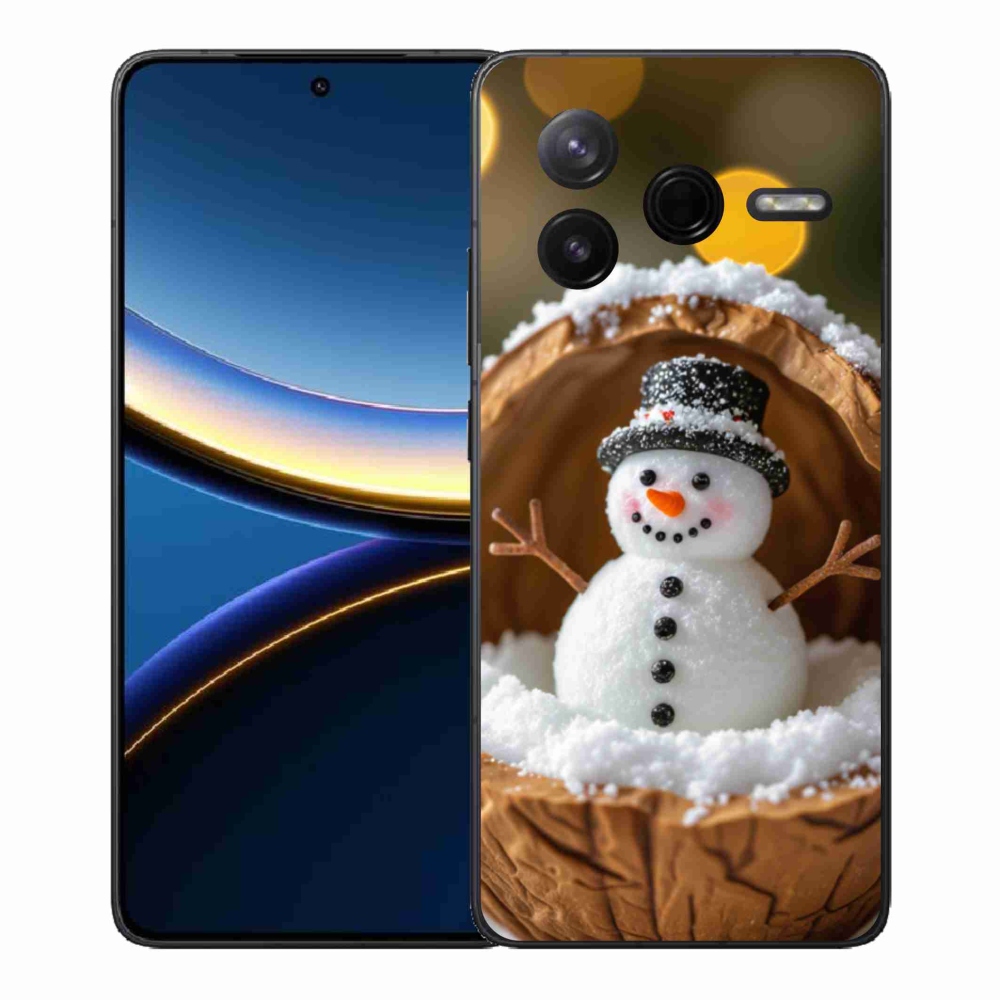 Gél borítás mmCase a Xiaomi Poco F7 Pro számára - hóember 4