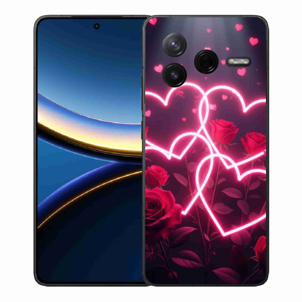 Gél borítás mmCase a Xiaomi Poco F7 Pro számára - a szerelem szíve