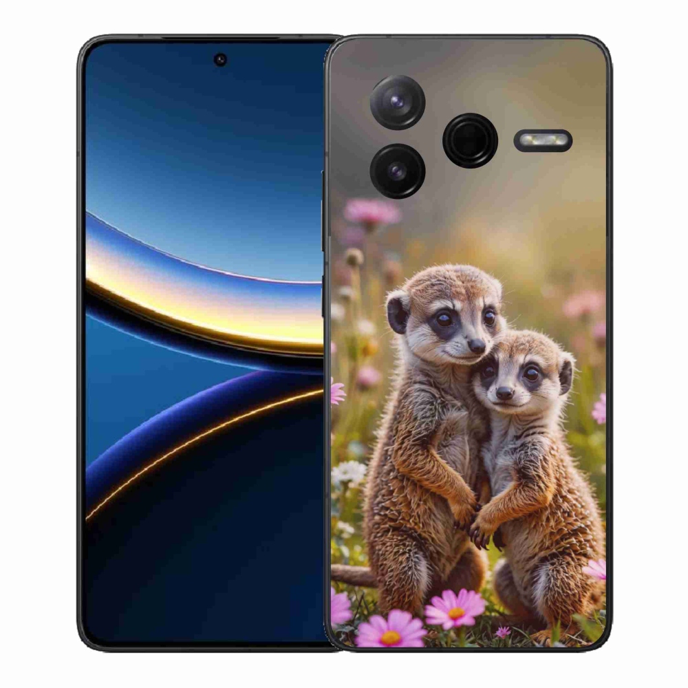 Gél borítás mmCase a Xiaomi Poco F7 Pro számára - szurikátás duó