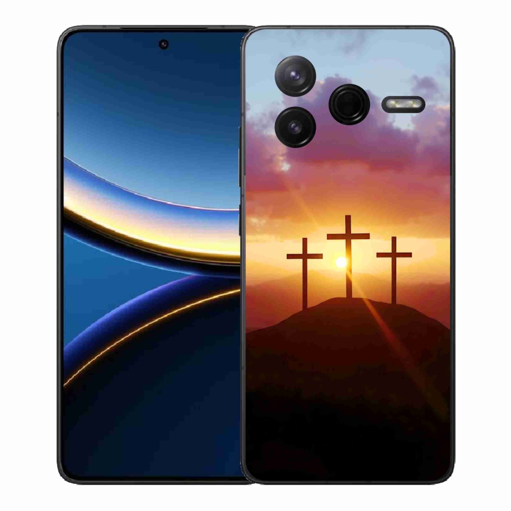 Gél borítás mmCase a Xiaomi Poco F7 Pro számára - három kereszt