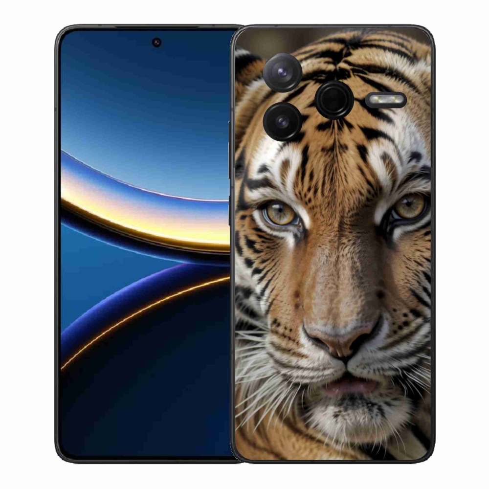 Gél borítás mmCase a Xiaomi Poco F7 Pro számára - tigris nézet