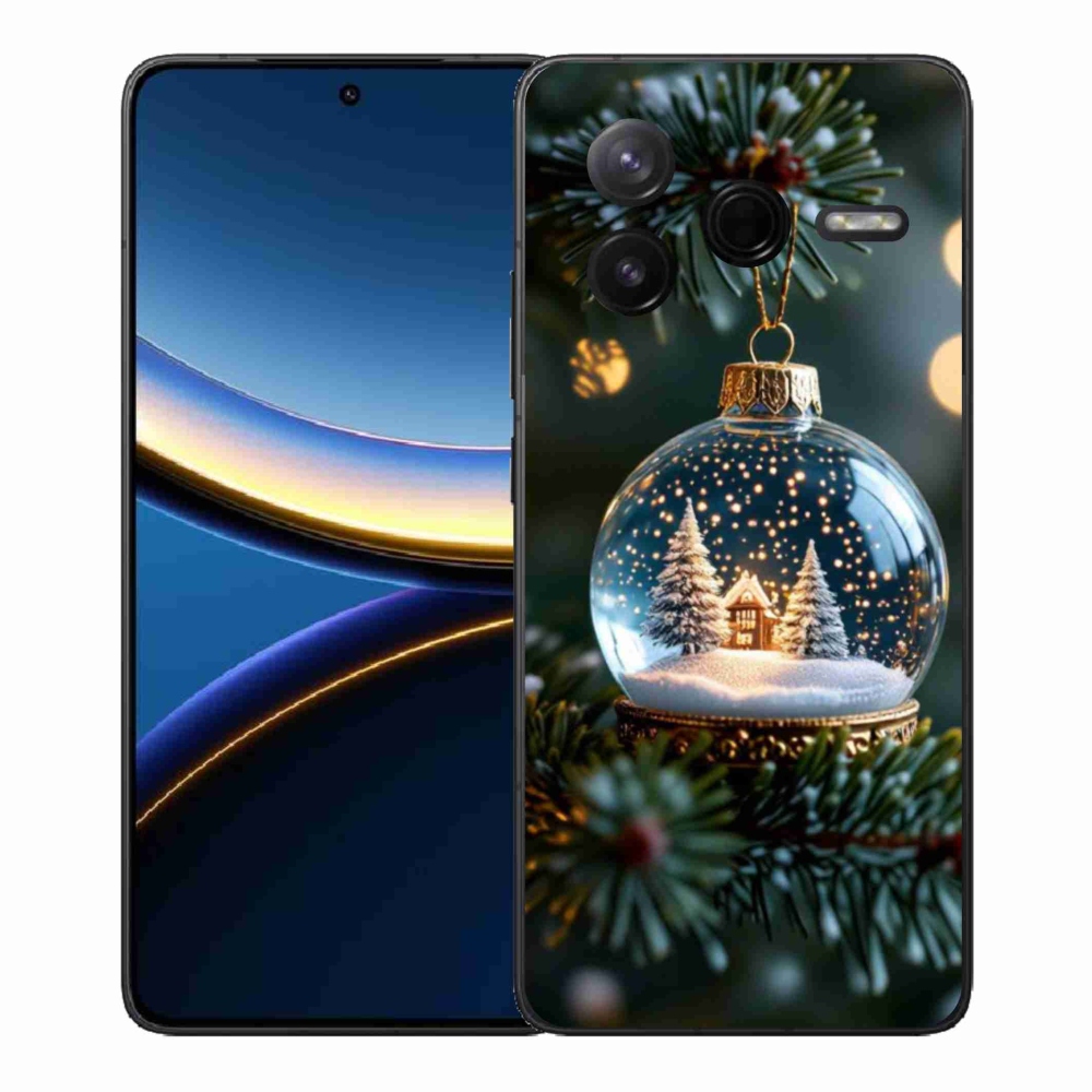 Gél borítás mmCase a Xiaomi Poco F7 Pro számára - Karácsonyi golyók 2