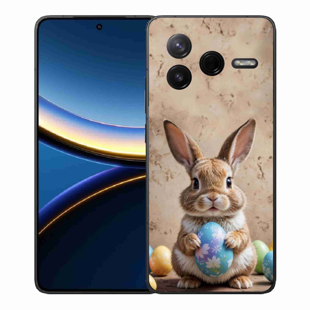 Gél borítás mmCase a Xiaomi Poco F7 Pro számára - Húsvéti nyuszi