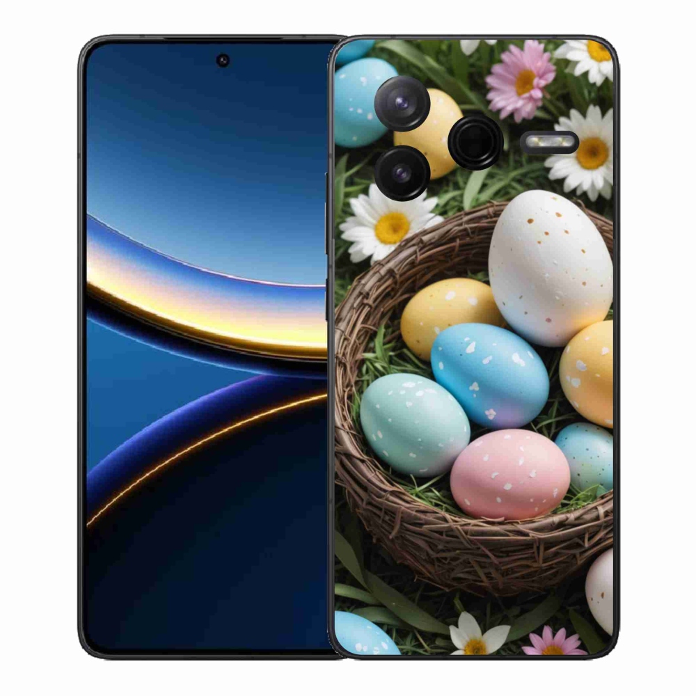 Gél borítás mmCase a Xiaomi Poco F7 Pro számára - Húsvéti tojások 2