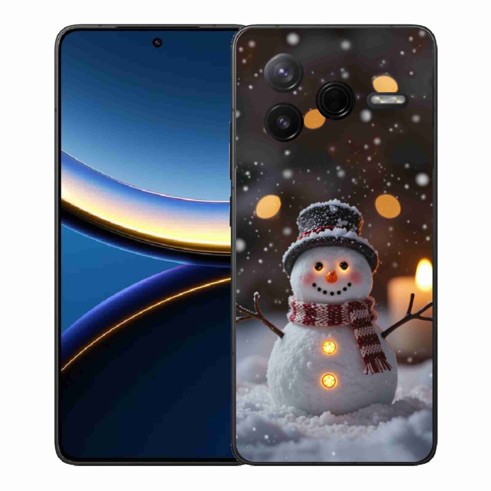 Gél borítás mmCase a Xiaomi Poco F7 Pro számára - boldog hóember